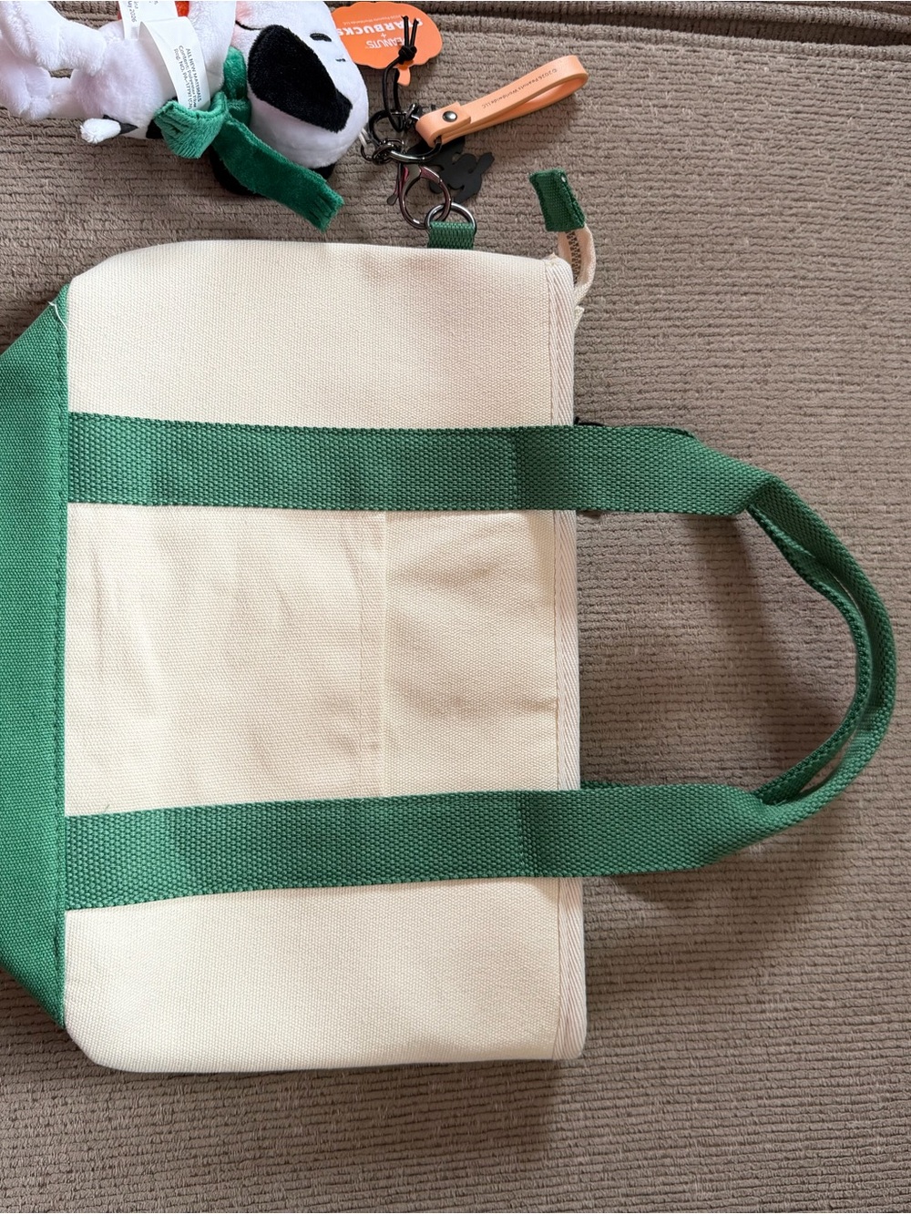 Starbucks x Peanuts Snoopy Tote Bag and Bag Charm Fall 2026 Limited Edition Bag - Picture 4 of 6